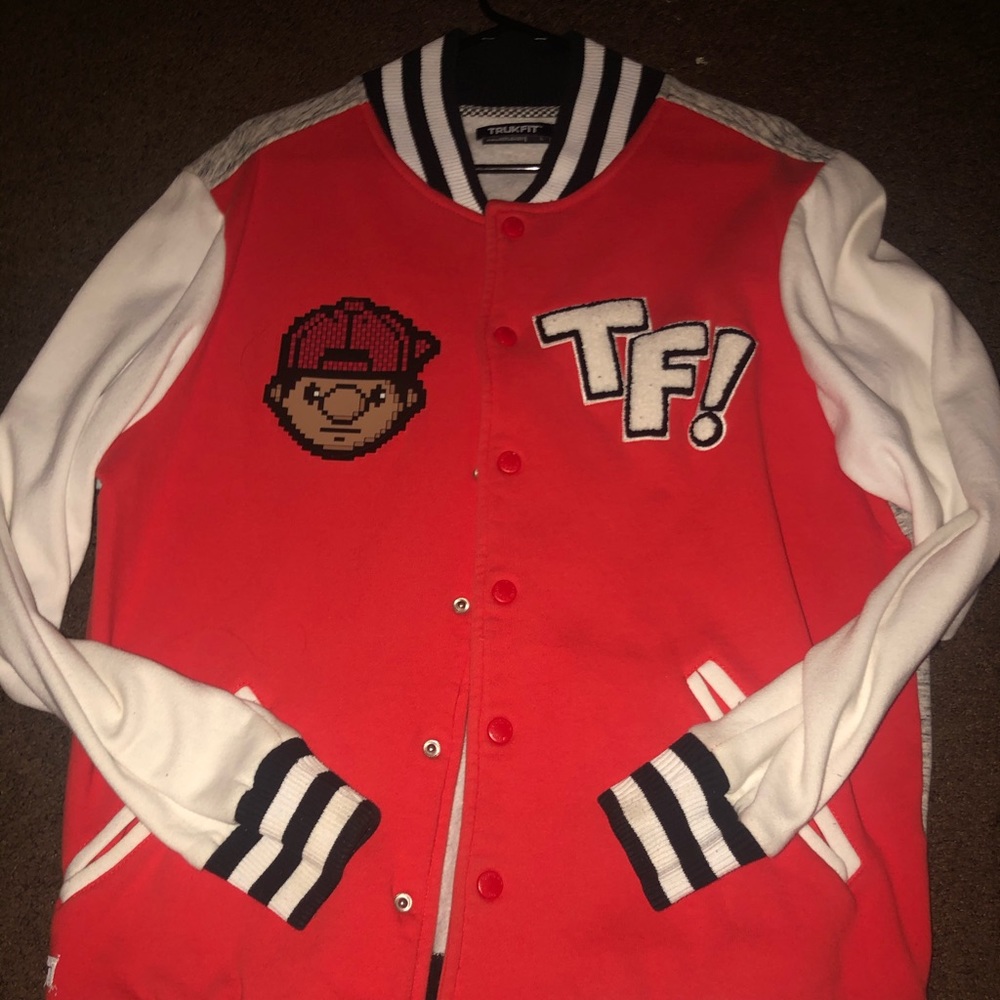 Vintage Lil Wayne Trukfit Red Varsity Jacket